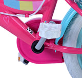 Volare Barbie Kinderfahrrad für Mädchen - 14 Zoll - Rosa mit Zweihandbremsen