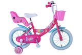 Volare Barbie Kinderfahrrad für Mädchen - 14 Zoll - Rosa mit Zweihandbremsen