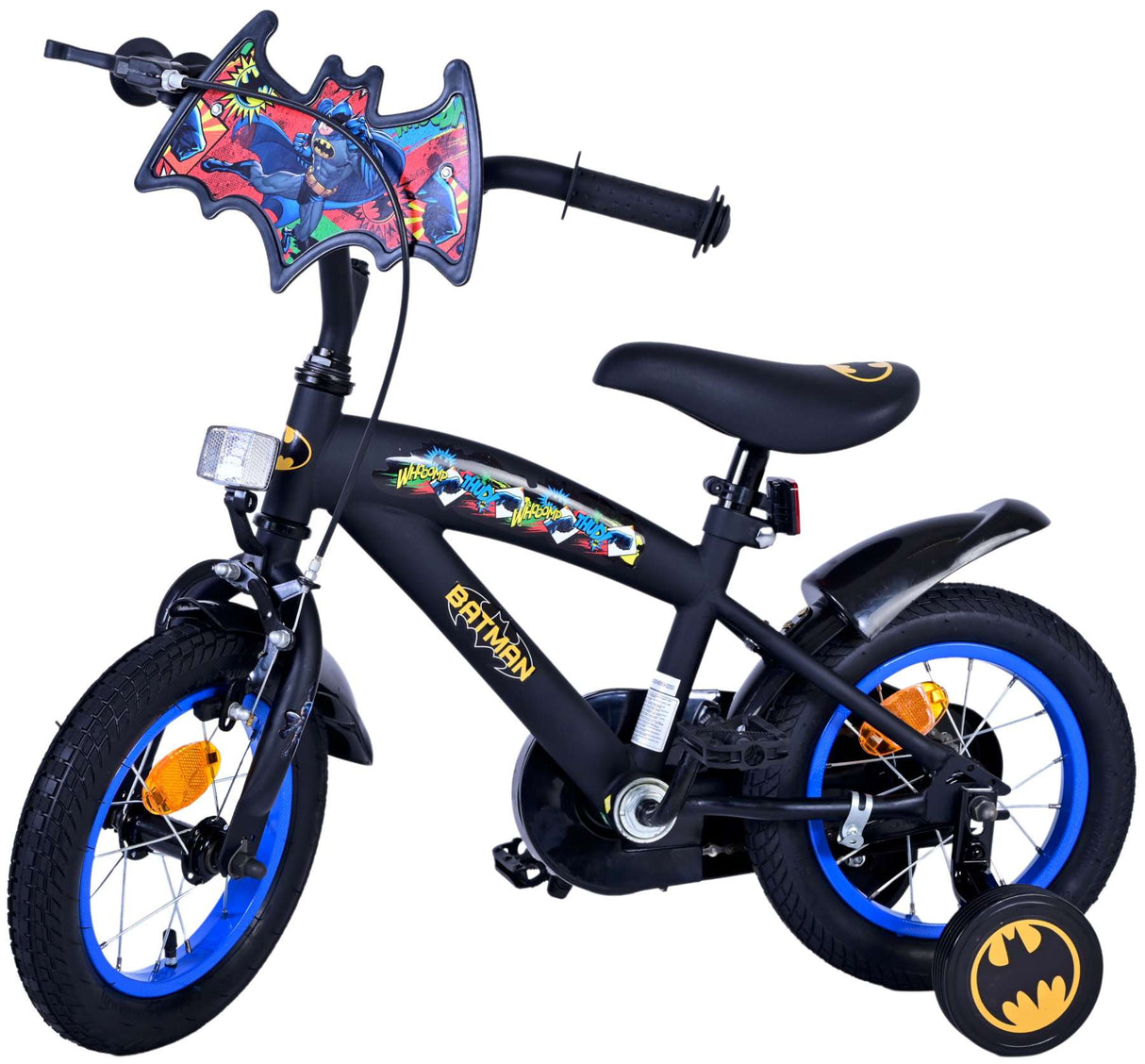 Batman 12-Zoll-Kinderfahrrad in Schwarz - Sicherheit, Komfort und Spaß in einem!