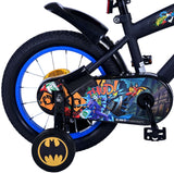 Kinderfahrrad Batman 14 Zoll von Volare - Schwarz, Leicht, mit Stützrädern