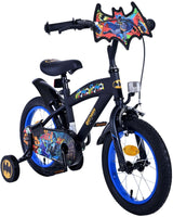 Kinderfahrrad Batman 14 Zoll von Volare - Schwarz, Leicht, mit Stützrädern