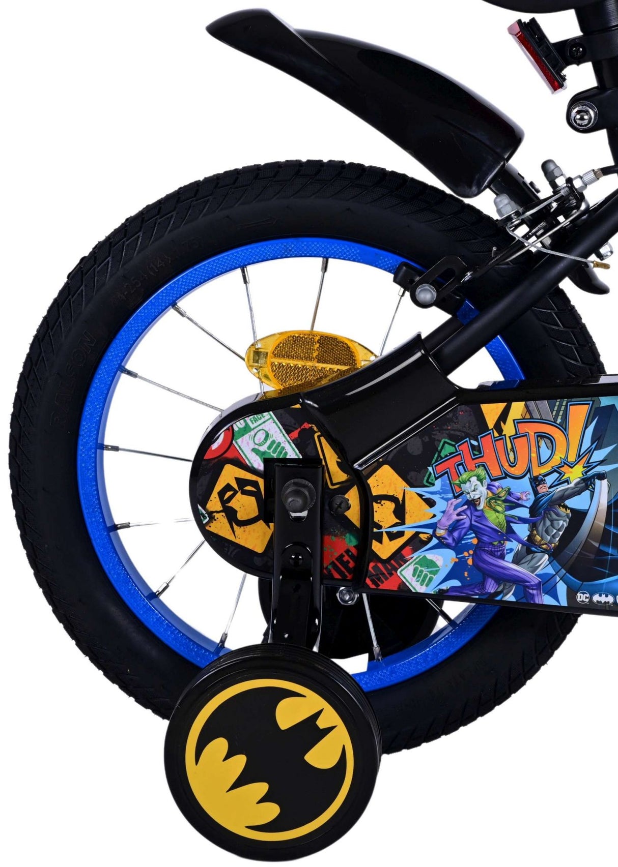 Volare Batman 14-Zoll-Kinderfahrrad schwarz - Sicherheit, Komfort und Spaß für jedes Kind!