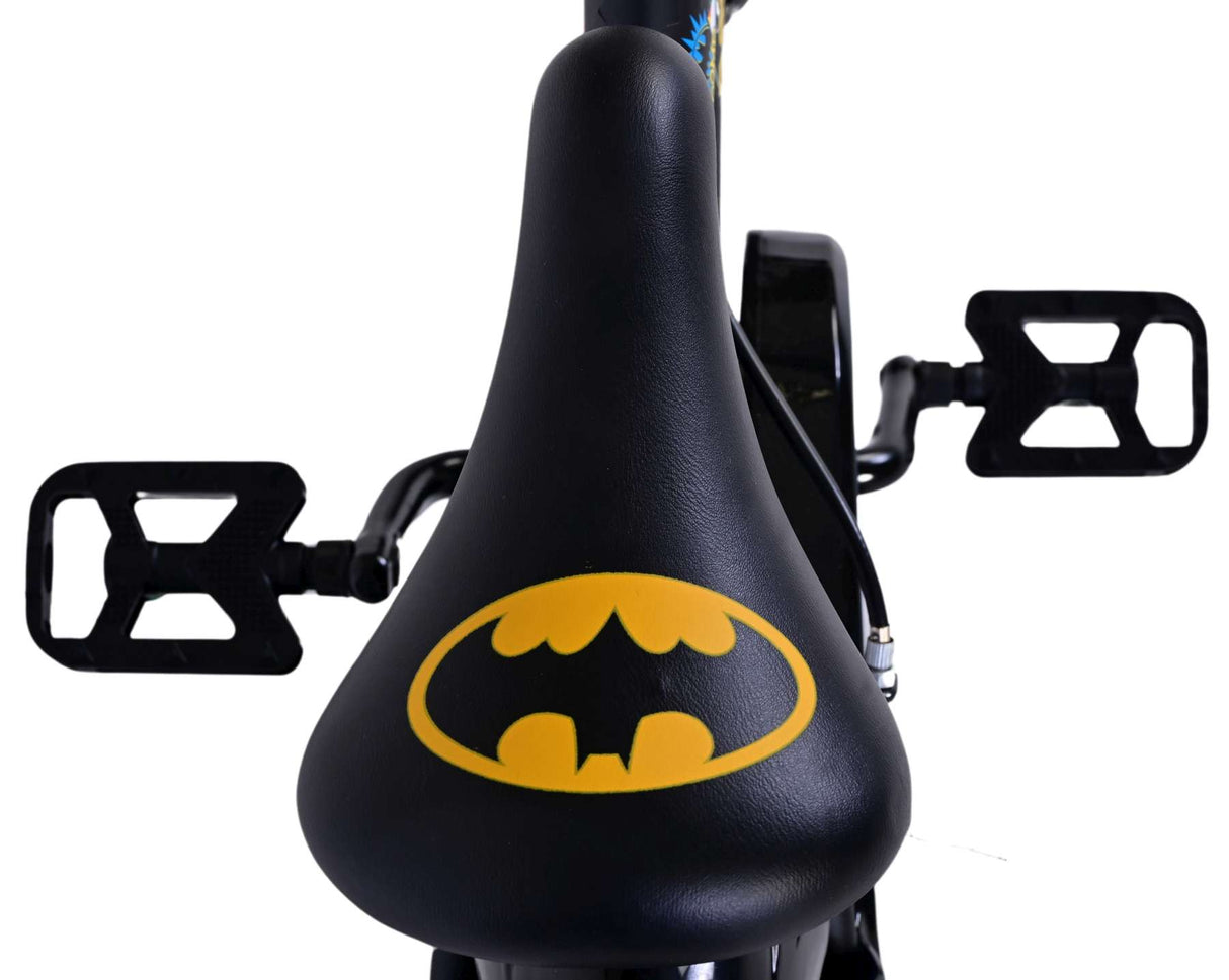 B-WARE - Volare Batman 12-Zoll-Kinderfahrrad schwarz - Sicherheit, Komfort und Spaß für jedes Kind!