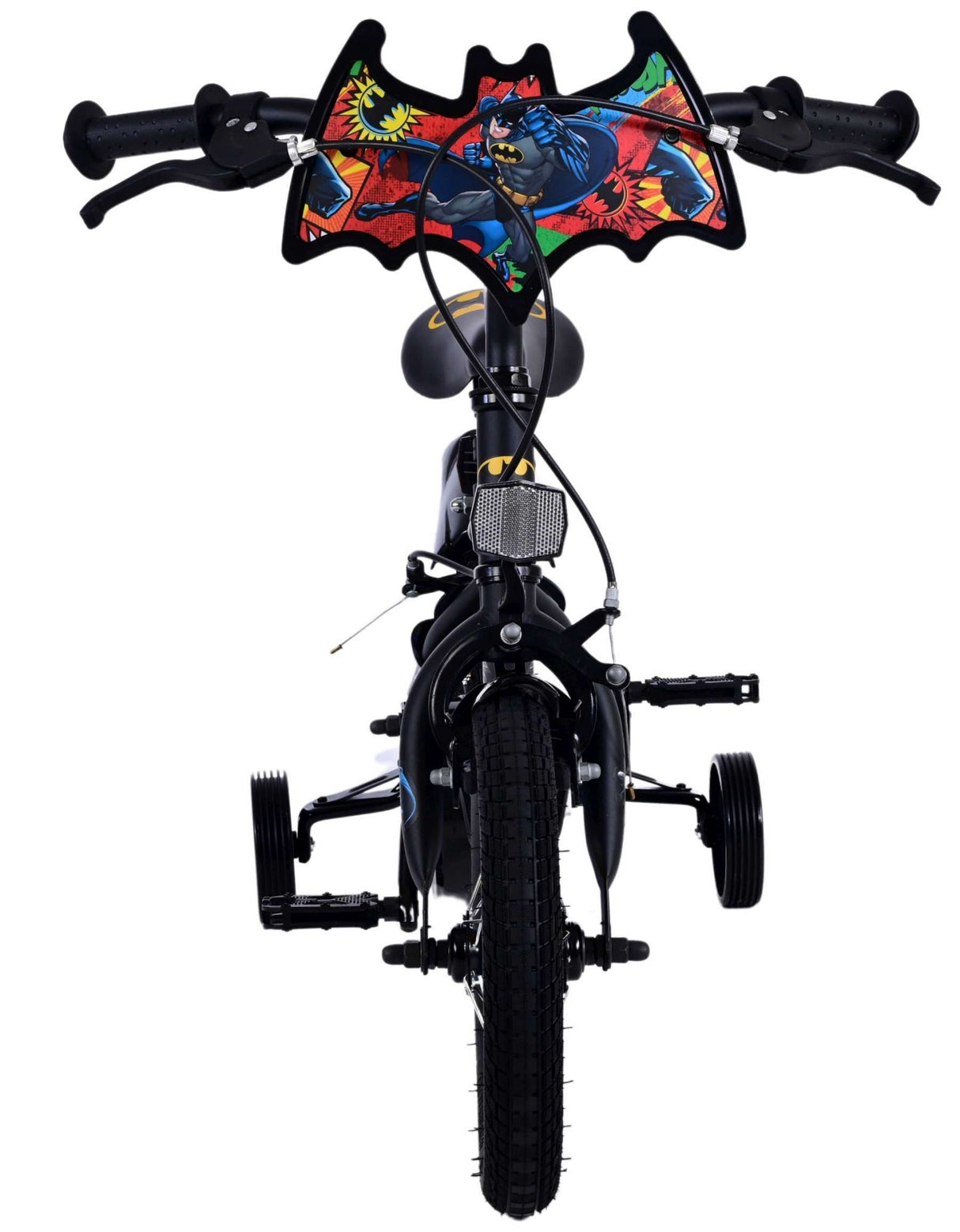 B-WARE - Volare Batman 12-Zoll-Kinderfahrrad schwarz - Sicherheit, Komfort und Spaß für jedes Kind!