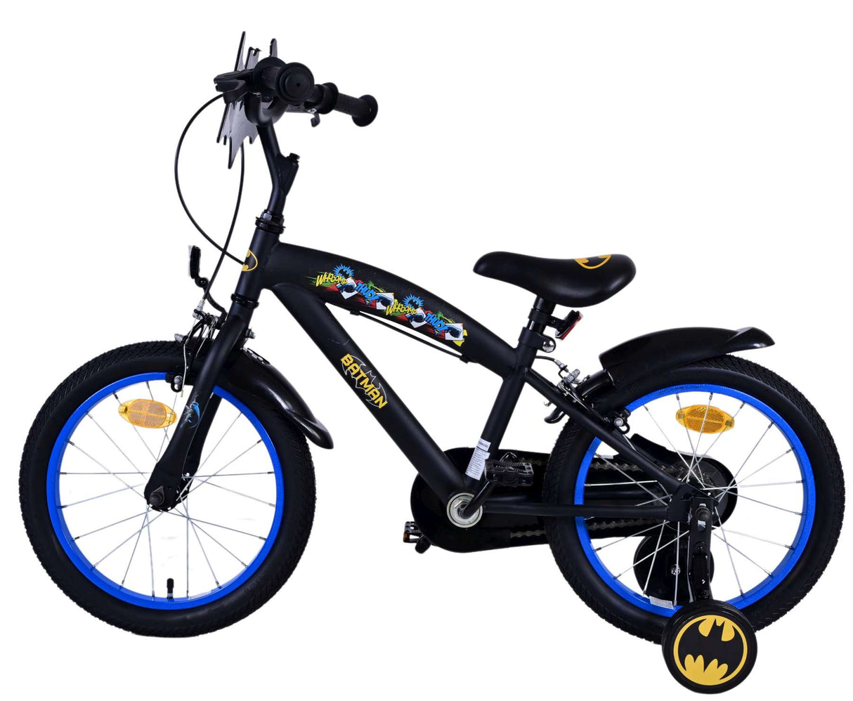 Volare Batman 16 Zoll Kinderfahrrad schwarz - Sicherheit, Komfort und Spaß in einem!