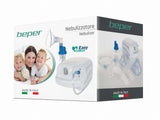 Beper 40.110 Inhalator mit Mundstück und Maske Vernebler f. Kinder + Erwachsene Kompressor Nebulizer