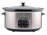 Beper BC.510 Slow Cooker, Crock-Pot, 280 W, 4,5 Liter, Glaskeramik, Schongarer