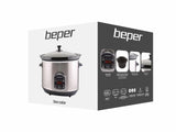 Beper BC.510 Slow Cooker, Crock-Pot, 280 W, 4,5 Liter, Glaskeramik, Schongarer