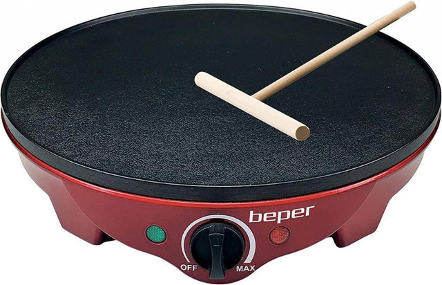 Beper BT.700Y Crepes Maker mit Holzspatel