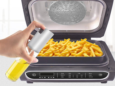 Pommes Frittes mit Ölsprühflasche in der Beper P101FRI080 Heissluftfritteuse