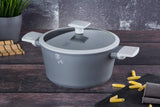 Berlinger Haus BH/7066 Aspen Collection Kasserolle in Grau mit Deckel Topf Durchmesser 20 cm
