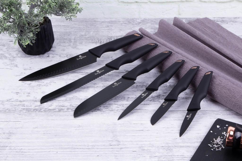 Berlinger Haus BH/2593 Black Rose & Monaco Collection Messer Set 6-tlg. in schwarz