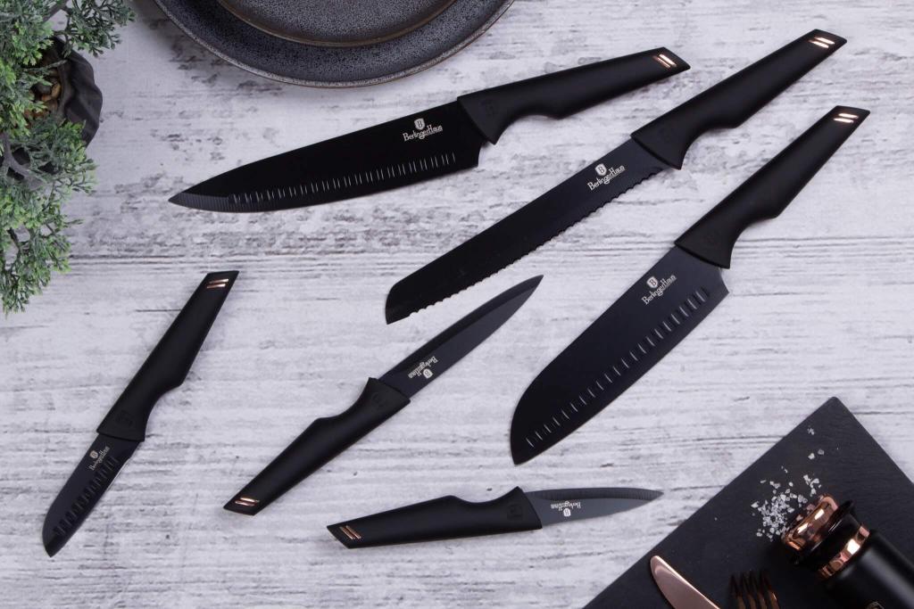 Berlinger Haus Monaco Collection Black & Rose Messer Set 6-tlg. im Profil