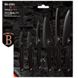 Berlinger Haus Monaco Collection Black & Rose Messer Set 6-tlg. Klingen