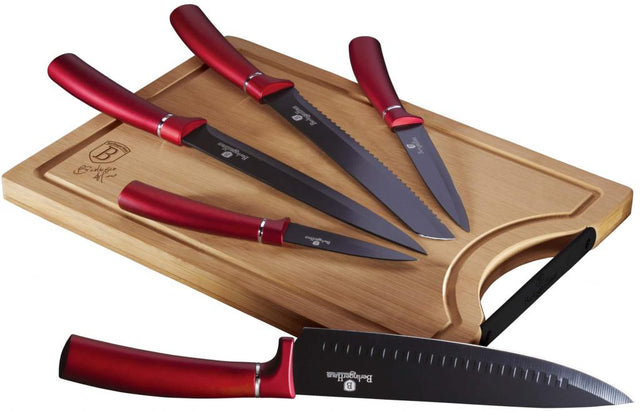 Berlinger Haus Metallic Line Burgundy BH/2552A Messer Set im Profil