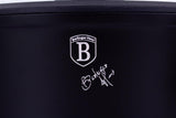Berlinger Haus BH/7086 Monaco Collection Kasserolle in Schwarz mit Deckel Topf Durchmesser 20 cm