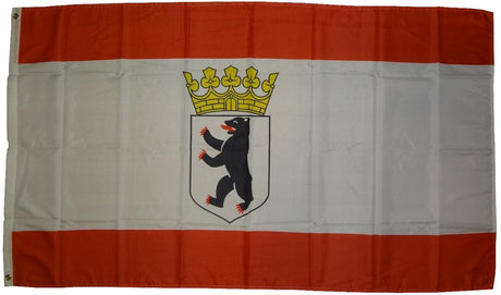 Flagge Berlin BÃ¤r mit Krone 90 x 150 cm