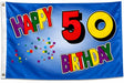 Flagge Geburtstag 50 Jahre Happy Birthday 90x150 cm mit 2 Ösen