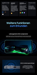 Simkartenfach des Blackview A95 Smartphone blau 8GB/128GB