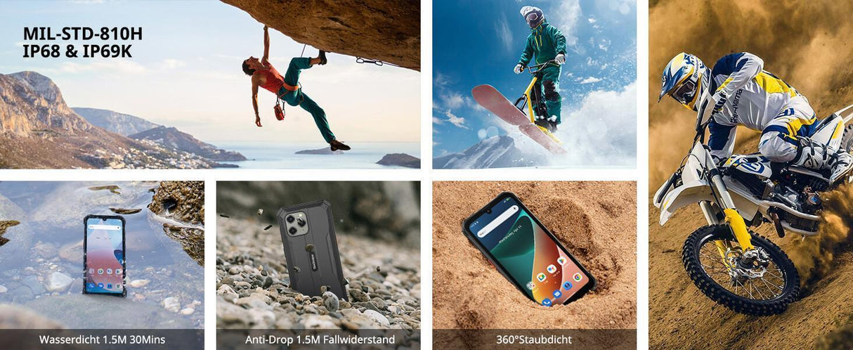 Blackview BV5300 pro Black Rugged Smartphone, Outdoorhandy mit 7 GB RAM und 64 GB Speicher
