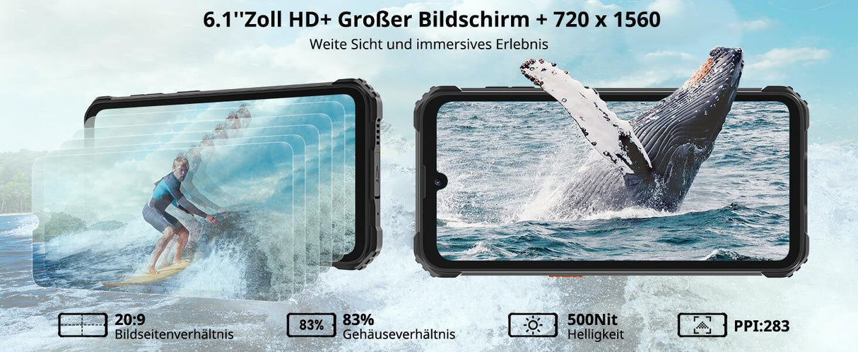 Blackview BV5300 pro Black Rugged Smartphone, Outdoorhandy mit 7 GB RAM und 64 GB Speicher