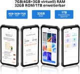 Blackview BV5300 pro Black Rugged Smartphone, Outdoorhandy mit 7 GB RAM und 64 GB Speicher