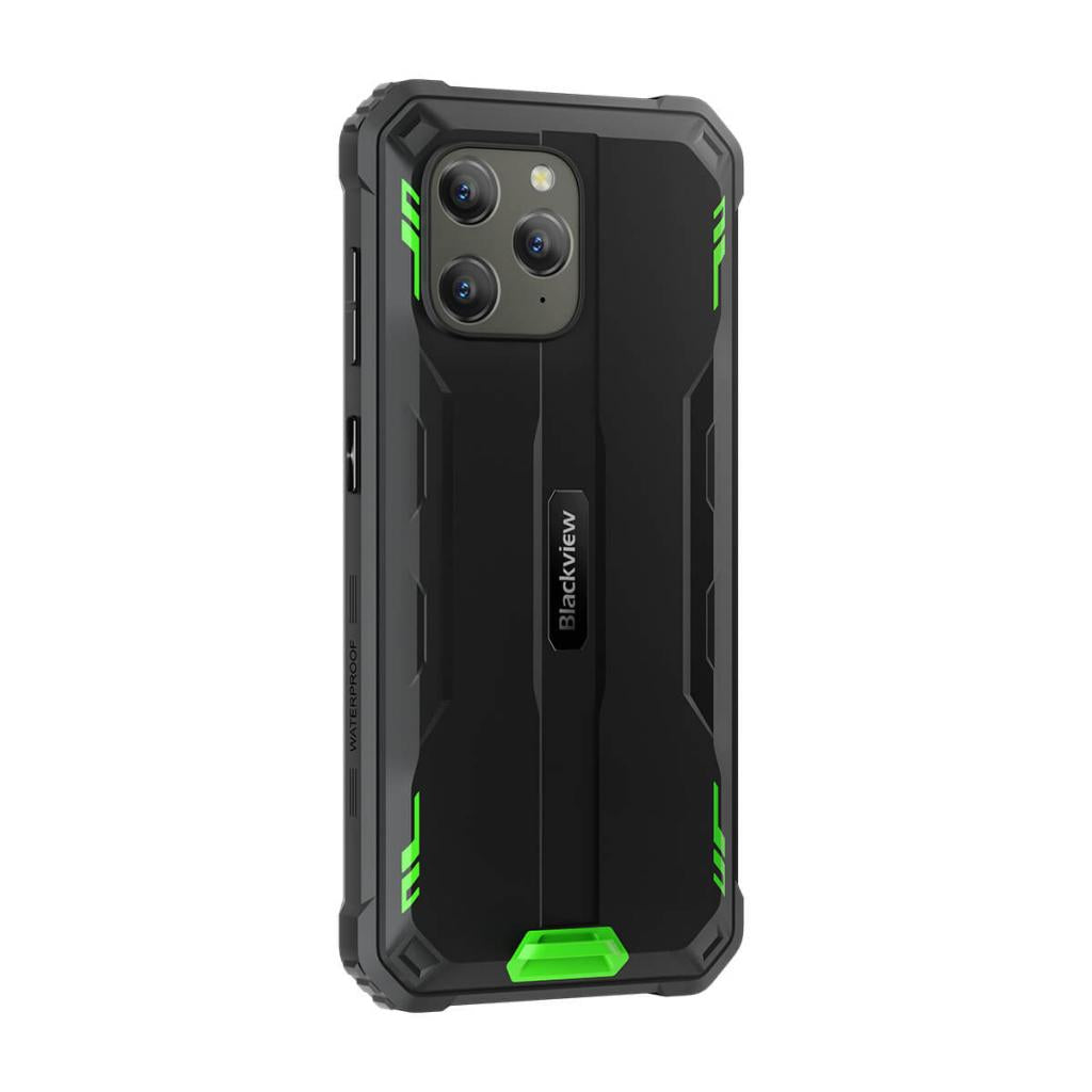 Blackview BV5300 pro grÃ¼n Outdoor Smartphone RÃ¼ckseite rechtes Profil