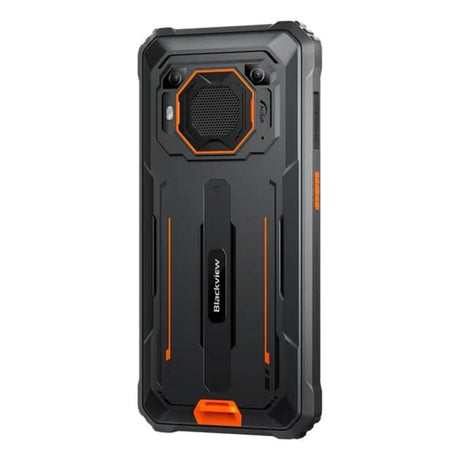 Blackview BV6200Pro Smartphone Orange mit 8GB RAM / 128GB ROM RÃ¼ckseite im rechten Profil