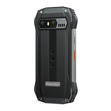 Blackview N6000 schwarz Outdoorsmartphone RÃ¼ckseite im Profil