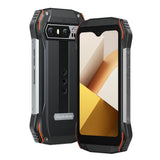 Blackview N6000 orange Outdoorsmartphone Vorder-und RÃ¼ckseite im Profil