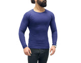 warmes langärmliges Thermo-Shirt für Herren in Blau Garcia Pescara