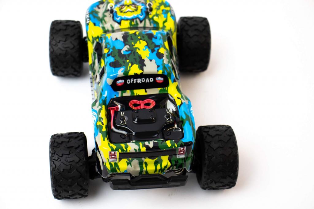 blijÂ´r Beast RC Monstertruck blau gelb Draufsicht