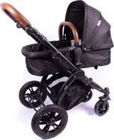 Blij´r Sam schwarz 2in1 Luxus Kombi Kinderwagen 360 Grad drehbar Buggy Baby Babyschale Sportbuggy