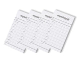 4er Set original myminigolf Punkteblöcke, je 50 Blatt