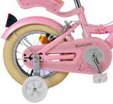 Volare Blossom Kinderfahrrad für Mädchen - 12 Zoll in Rosa mit zwei Handbremsen