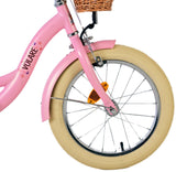 Volare Blossom Kinderfahrrad für Mädchen - 16 Zoll in Rosa für Kinder von 4 bis 6 Jahren