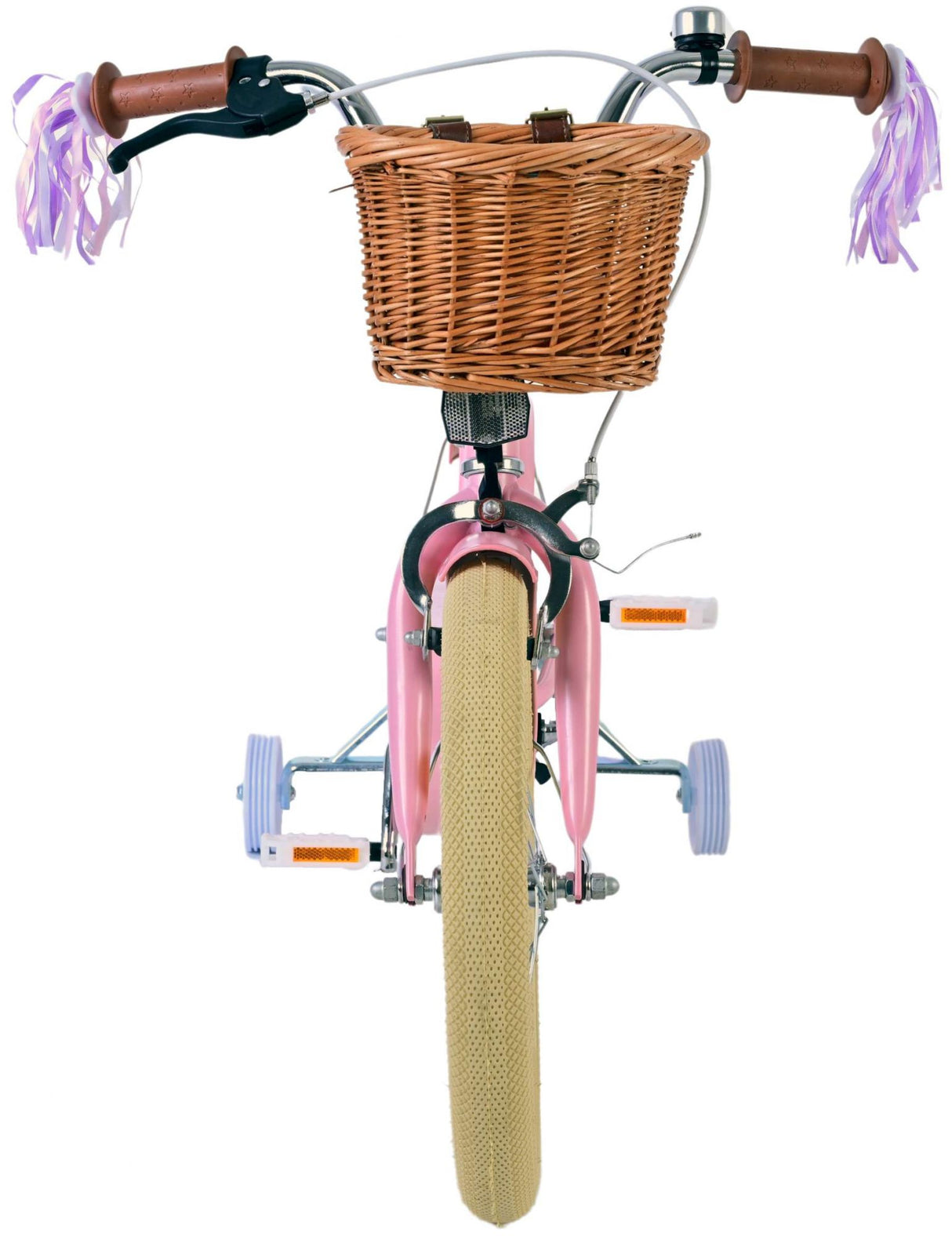 Volare Blossom Kinderfahrrad für Mädchen - 16 Zoll in Rosa für Kinder von 4 bis 6 Jahren