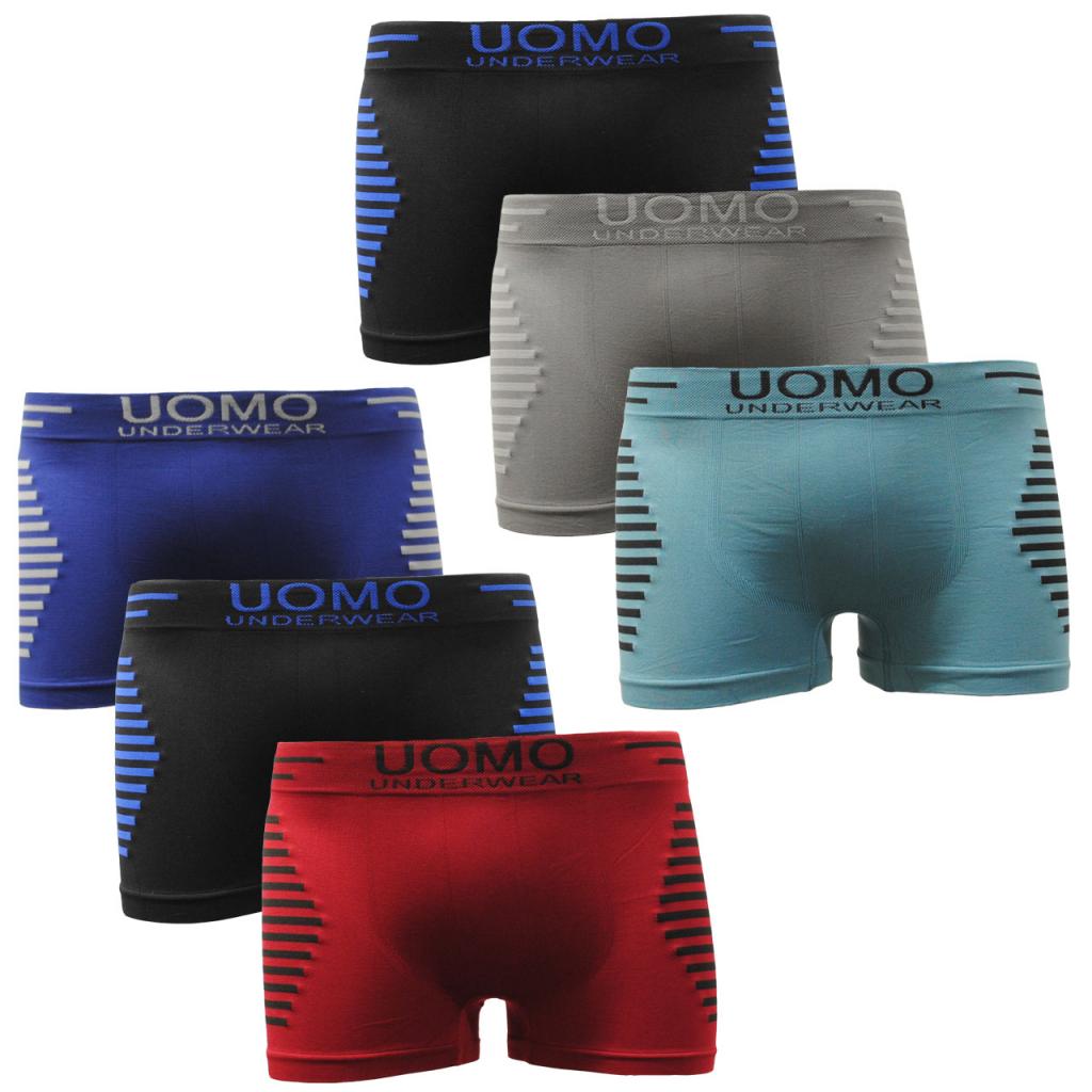 Garcia Pescara Herren Uomo3 Boxershorts Seamless 6er Pack Größe M/L oder XL/XXL