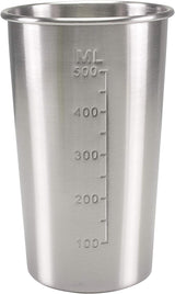 Der Messebecher des Beper BP.690 aus Edelstahl