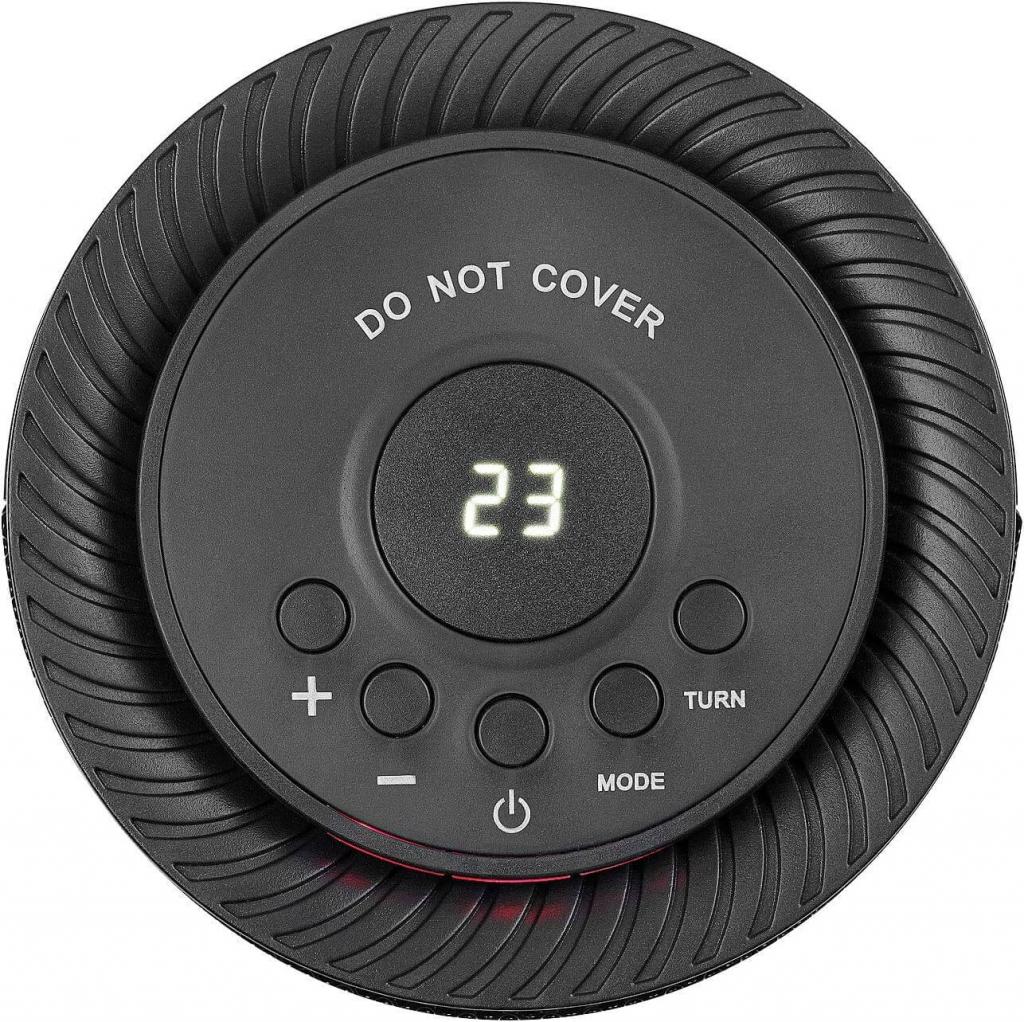 Carlo Milano Keramiklüfter Digitaler Keramik-Tisch-Heizlüfter, 3 Stufen & Oszillation, 1.200 Watt