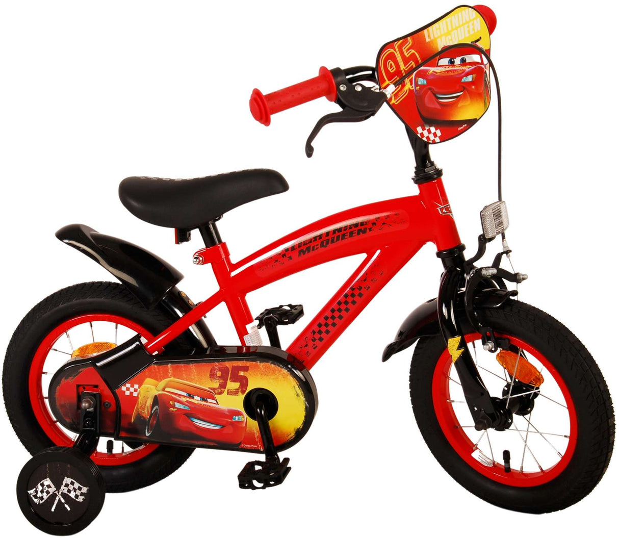 Volare Disney Cars Kinderfahrrad - Jungen - 12 Zoll - Rot