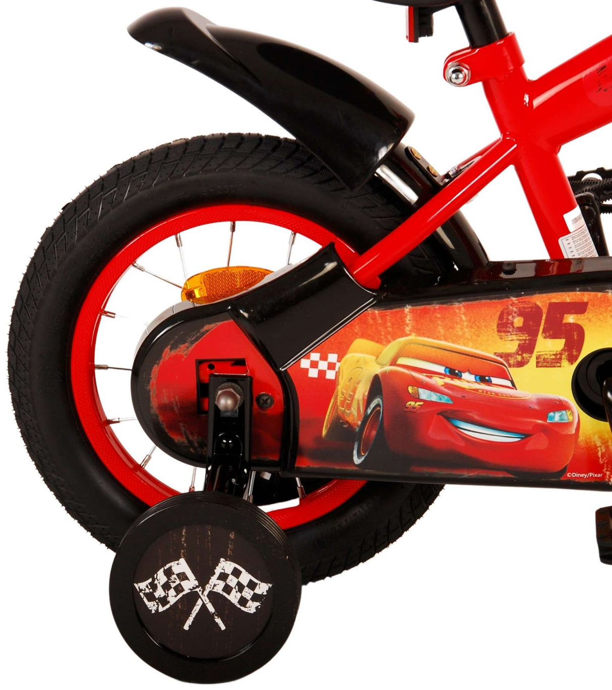 Volare Disney Cars Kinderfahrrad - Jungen - 12 Zoll - Rot