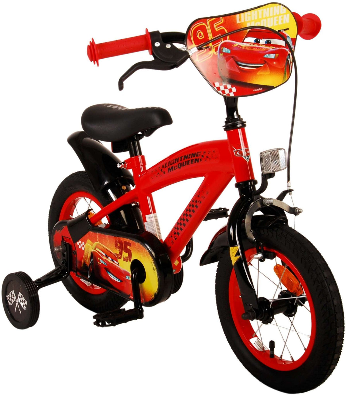 Volare Disney Cars Kinderfahrrad - Jungen - 12 Zoll - Rot