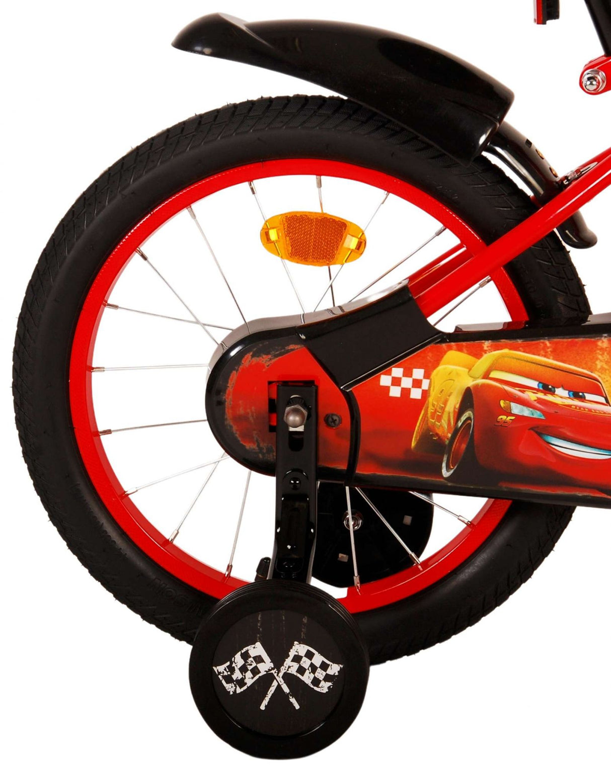 Volare Disney Cars Kinderfahrrad - Jungen - 16 Zoll - Rot