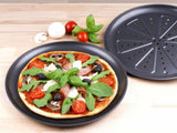 2er Set - CHG Pizza-Backblech antihaftbeschichtet Durchmesser: 28 cm Pizzablech Pizza Emaile