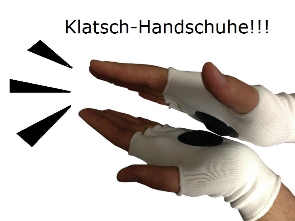 Clip-Clappers Klatsch Handschuhe mit Deutschland Fahne Gr. Uni Fanartikel mit Fahne