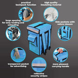 CoolQuest isolierte Kühltasche 42 Liter in Rot, Thermobox wasserdicht Picknick Rucksack Liefertasche