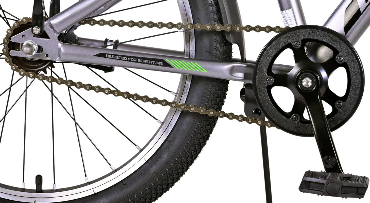 Volare Cross Kinderfahrrad - Jungen - 20 Zoll - dunkelgrau