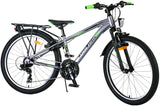 Volare Cross Kinderfahrrad - Jungen - 24 Zoll - Grau - 18-Gang - Zweihandbremsen