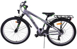 Volare Cross Kinderfahrrad - Jungen - 24 Zoll - Grau - 18-Gang - Zweihandbremsen